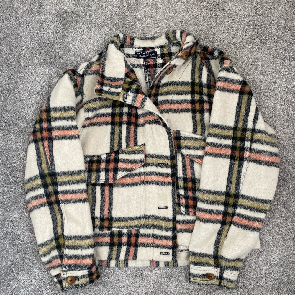 Bagatelle Collection Jacket Size: Medium Color: Plaid